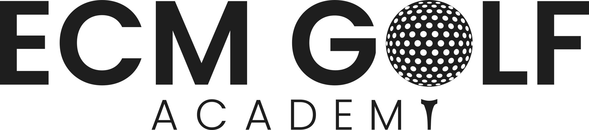Black_ECM Golf Logo