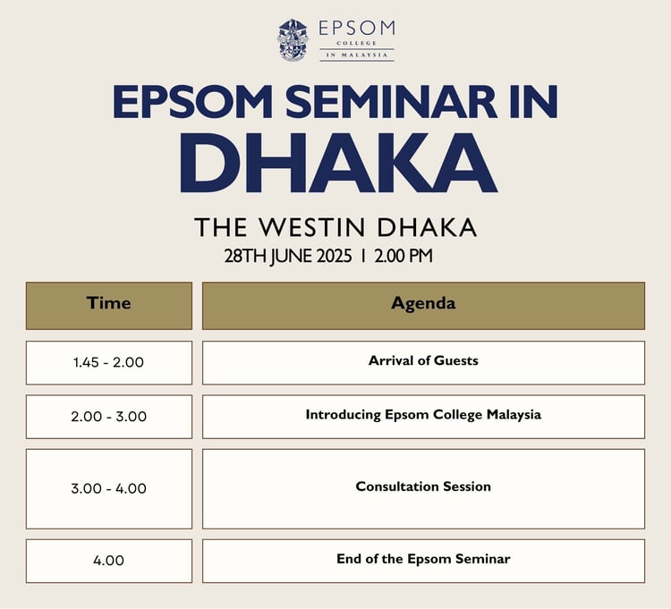 Itinerary - Seminar in Dhaka